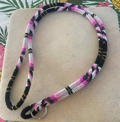 Handmade beaded lanyard design 23 from Thunder Bay